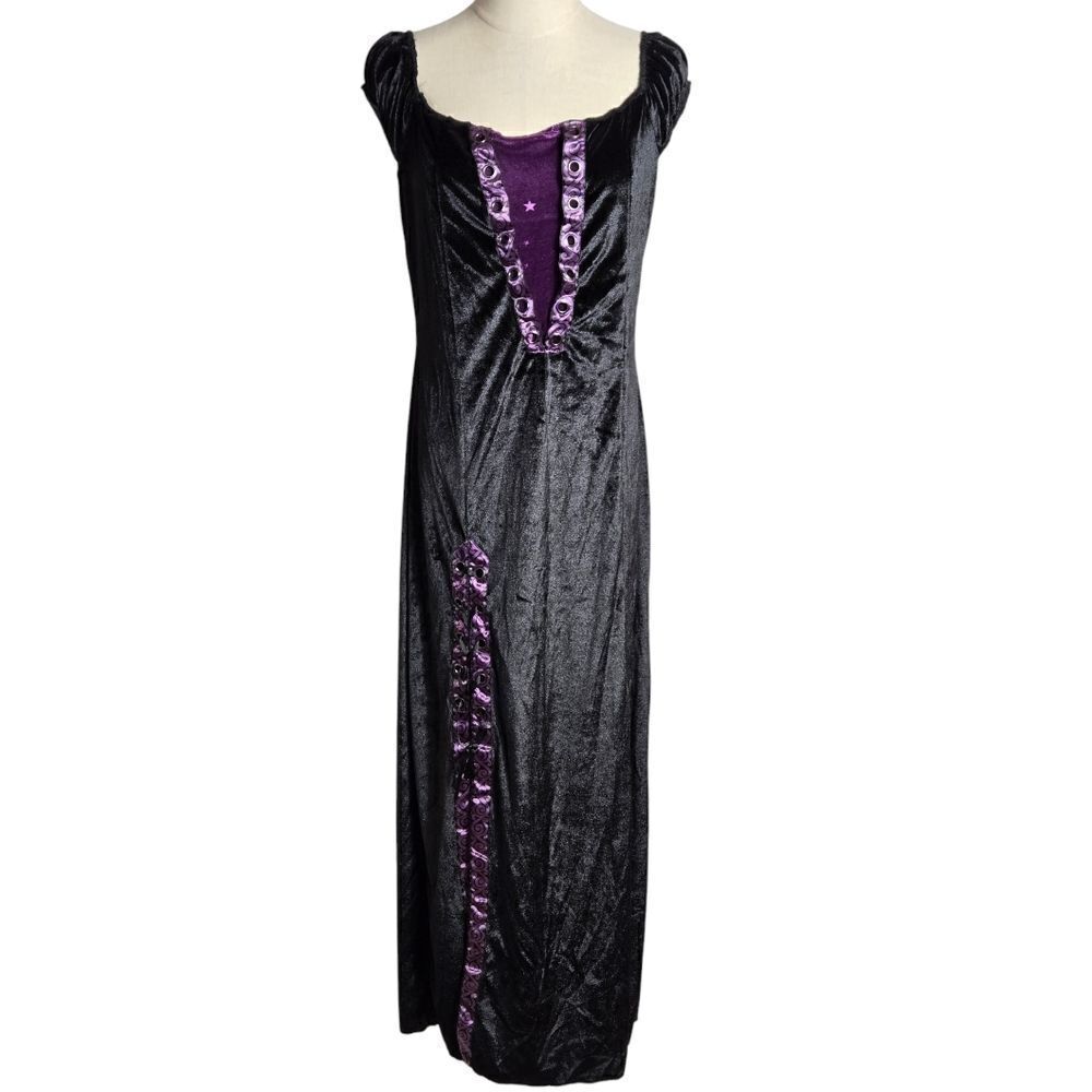 Spirit Black and Purple Maxi Dress